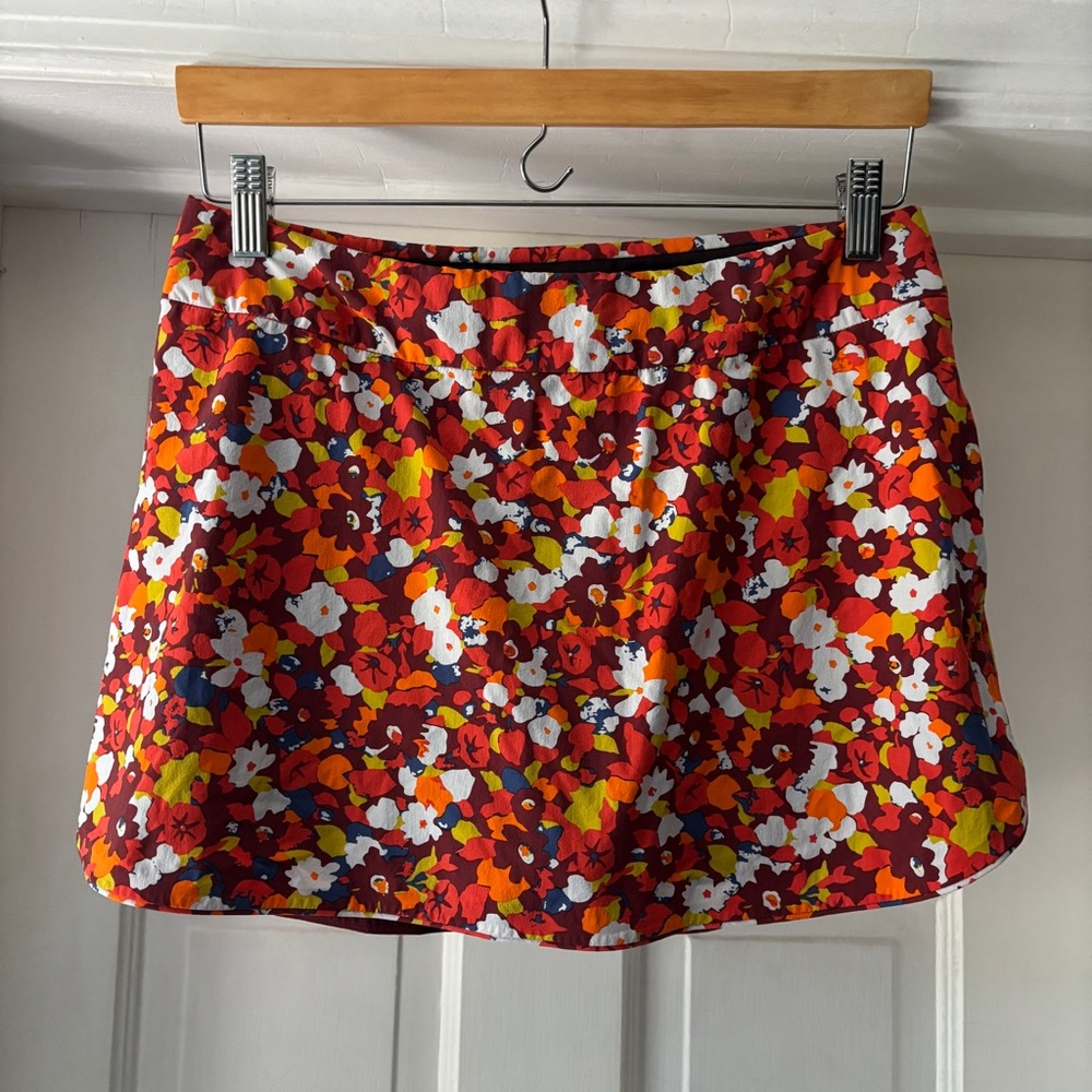 Outdoor Voices Athletic Skort Skirt Shorts Floral Multicolor Paprika Bloom M
